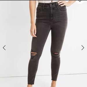 madewell black skinny jeans